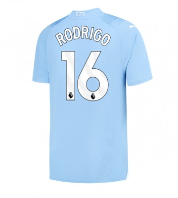 Manchester City Rodri Hernandez #16 Koszulka Podstawowych 2023-24 Krótki Rękaw